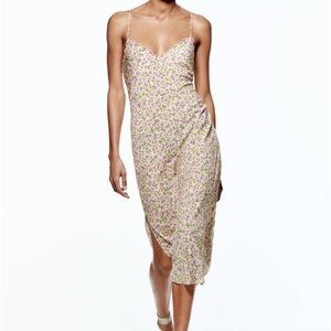 Zara floral slip dress